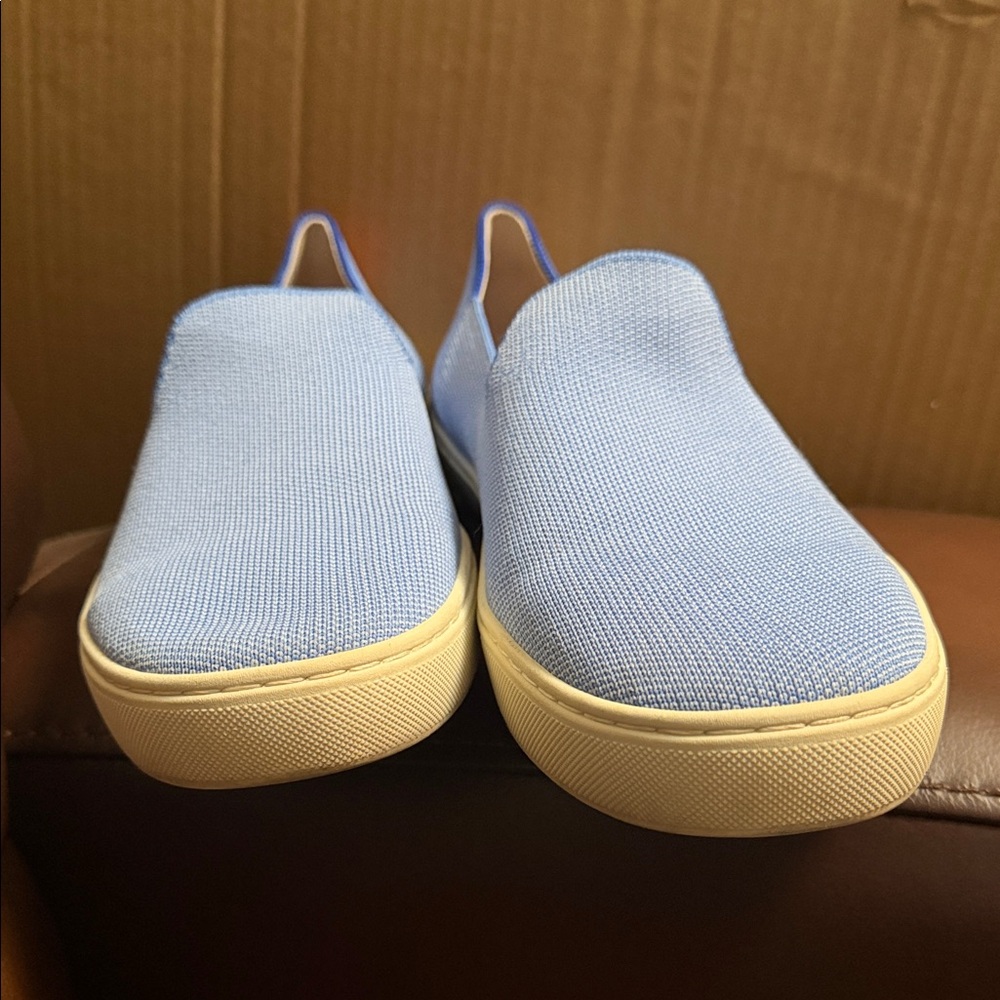 Rothy's Original Sky Blue Women's Slip-On Flats - Picture 3 of 6